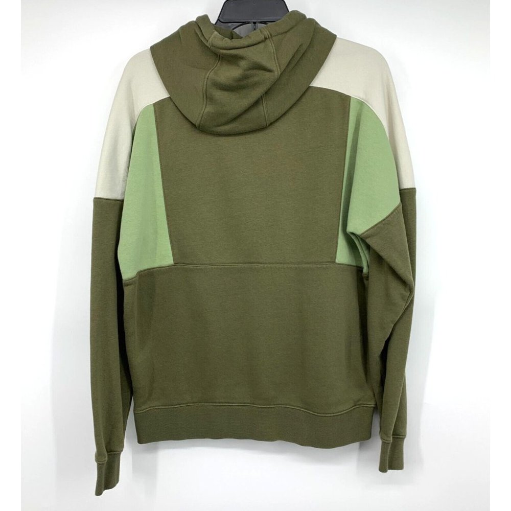 Nike Hoodie Colorblock Green Retro Popover Pullover Long Sleeve - Picture 7 of 10